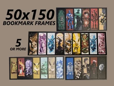 50x150 Bookmark Frames (5 Or More Bookmarks)