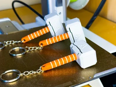Mjolnir - Thor's Hammer - Mini Keychain