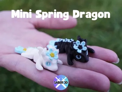 Mini Articulated Spring Dragon 