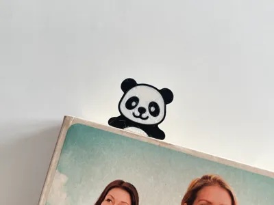 Panda Bookmark – cozy and lovable
