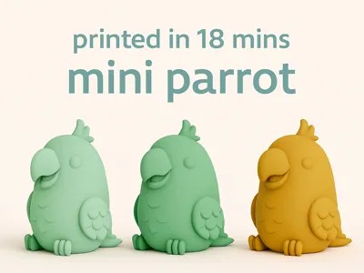 Mini Parrot – Fast Print Cute Bird