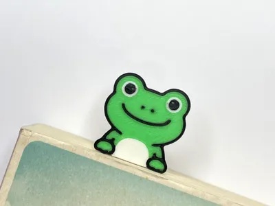 Frog Bookmark – cheerful and jumpy