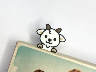 Goat Bookmark – cheeky and curious