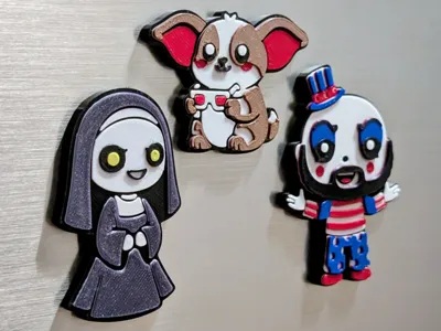 Cute Halloween Movie Characters - Magnets (Pt. 10)