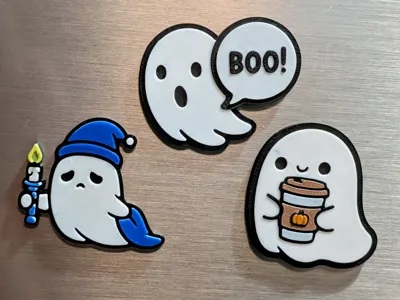 Cute Halloween Ghosts Magnet Set Pt 2 – Fast Print