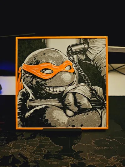 Michelangelo TMNT - HueForge