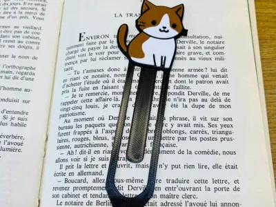Cute Brown Cat Bookmark