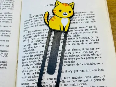Cute Orange Cat Bookmark