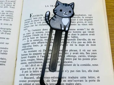 Cute Tabby Cat Bookmark