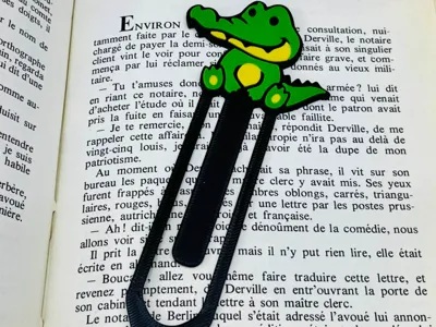 Cute Crocodile Bookmark