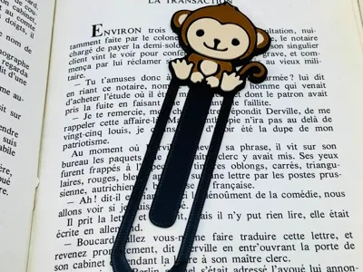 Cute Monkey Bookmark