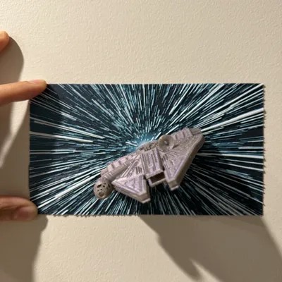 Piece of Junk in Space - Hueforge Hybrid Print