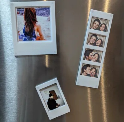 Custom polaroid magnet generator