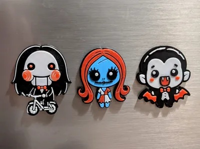 Cute Halloween Movie Characters - Magnets (Part 4)